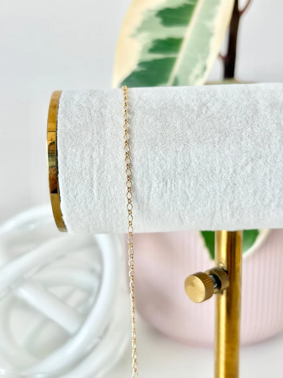 14k Gold Fill Small Diamond Figaro Chain — permanent jewellery chain