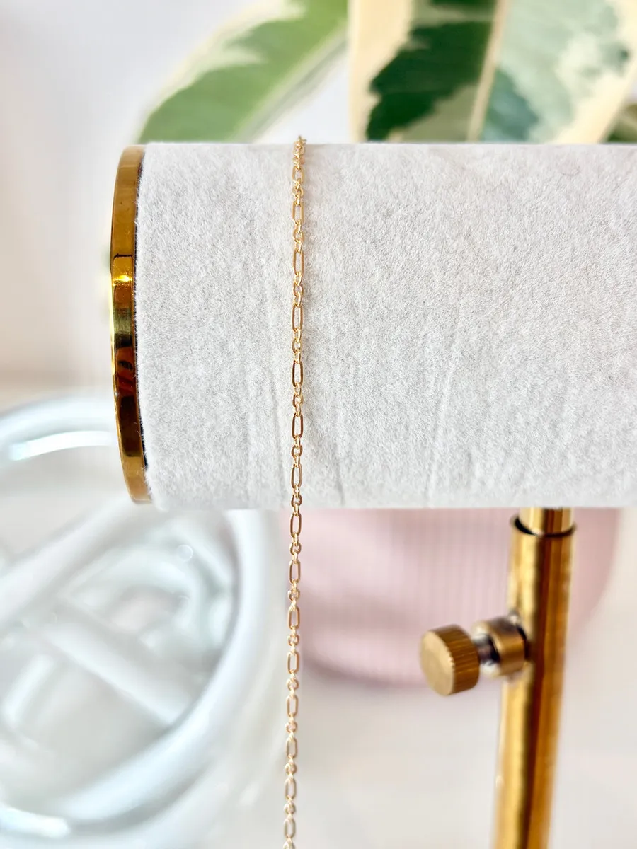 14k Gold Fill Long Short Chain — permanent jewellery chain