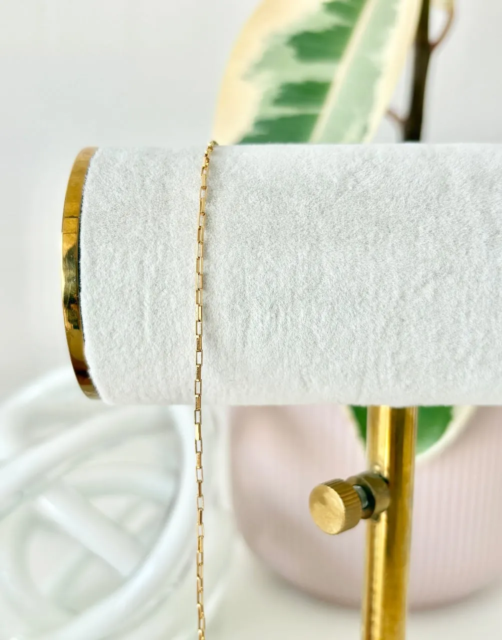 14k Gold Fill Rectangle Paper Clip Chain — permanent jewellery chain