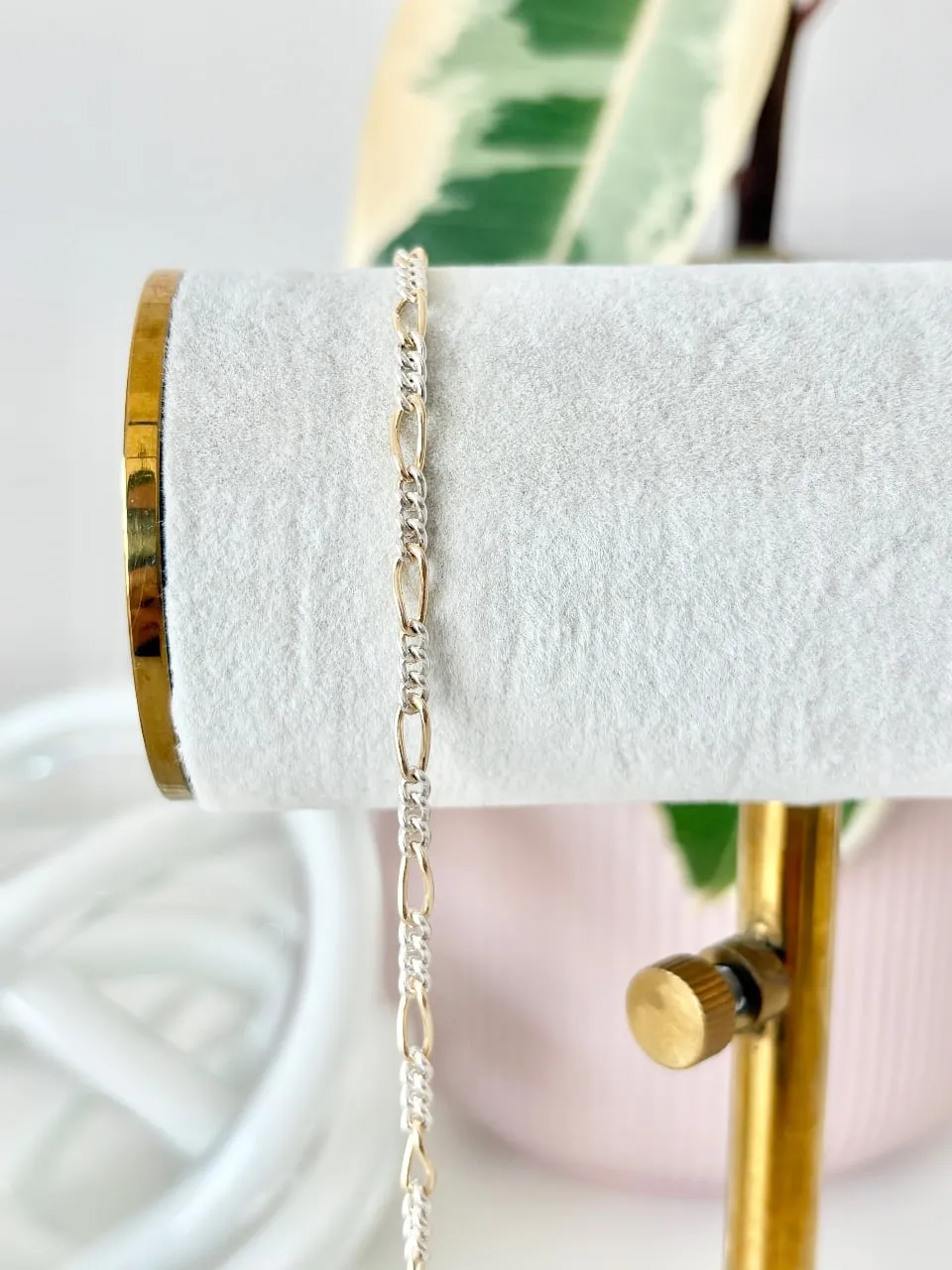 Sterling Silver & 14k Gold Fill Figaro Chain — permanent jewellery chain