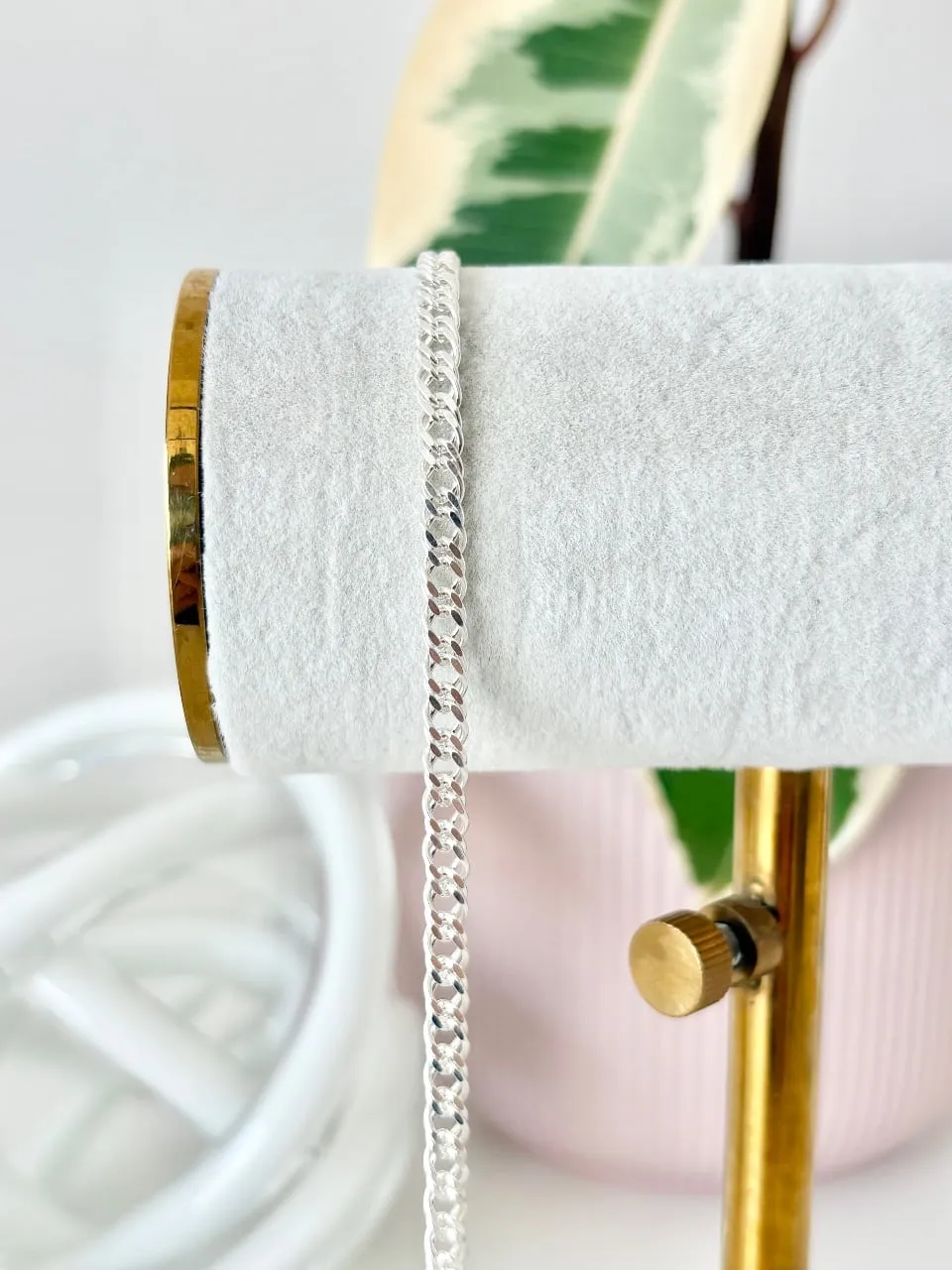 Sterling Silver Double Link Curb Chain — permanent jewellery chain