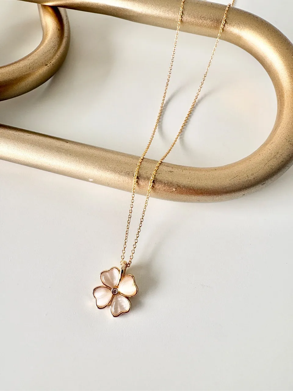 Clover Necklace — handmade by Dirty Bird Jewellery