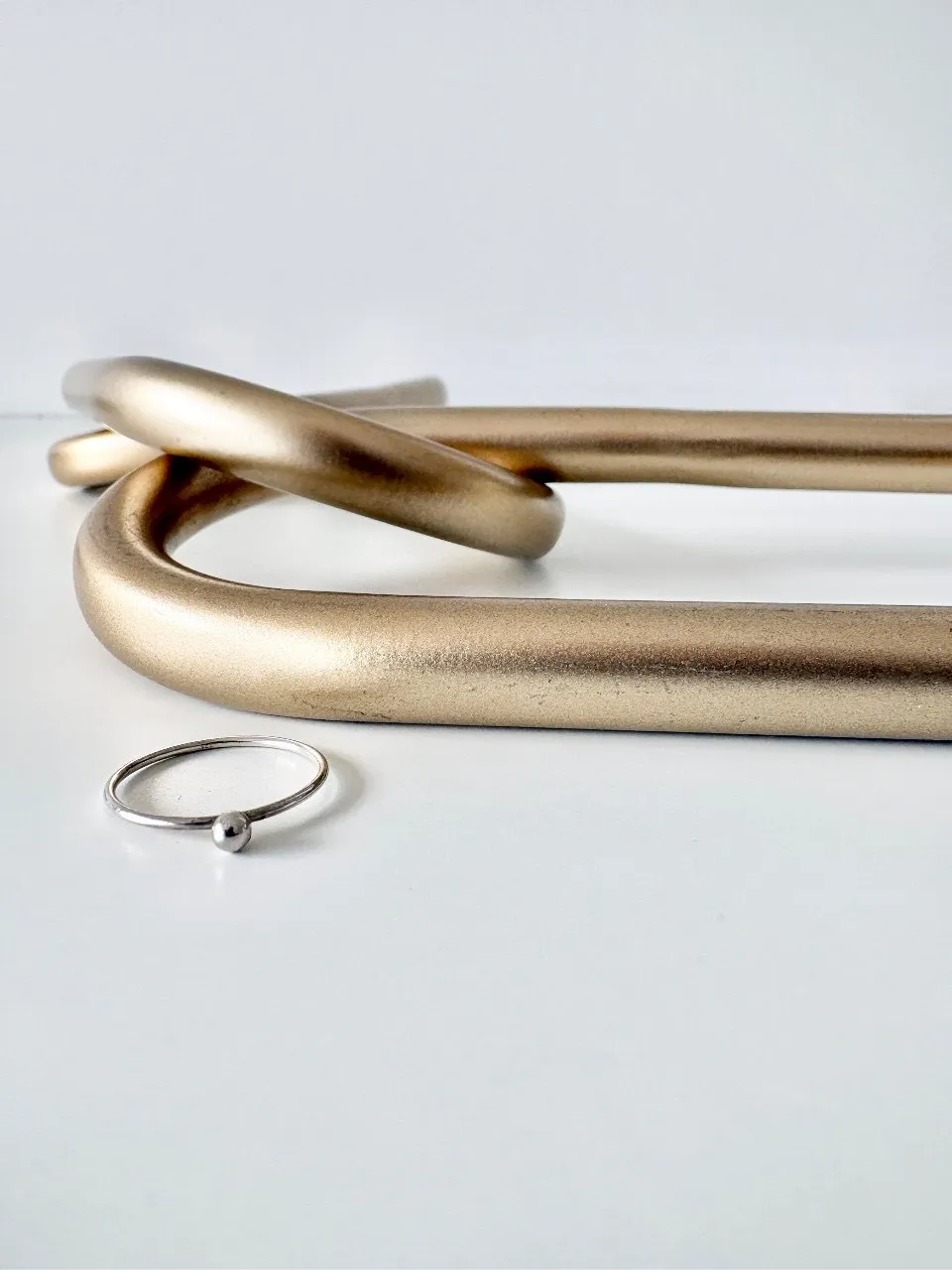 Sterling Silver Ball Stacking Ring Size 7 — handmade by Dirty Bird Jewellery