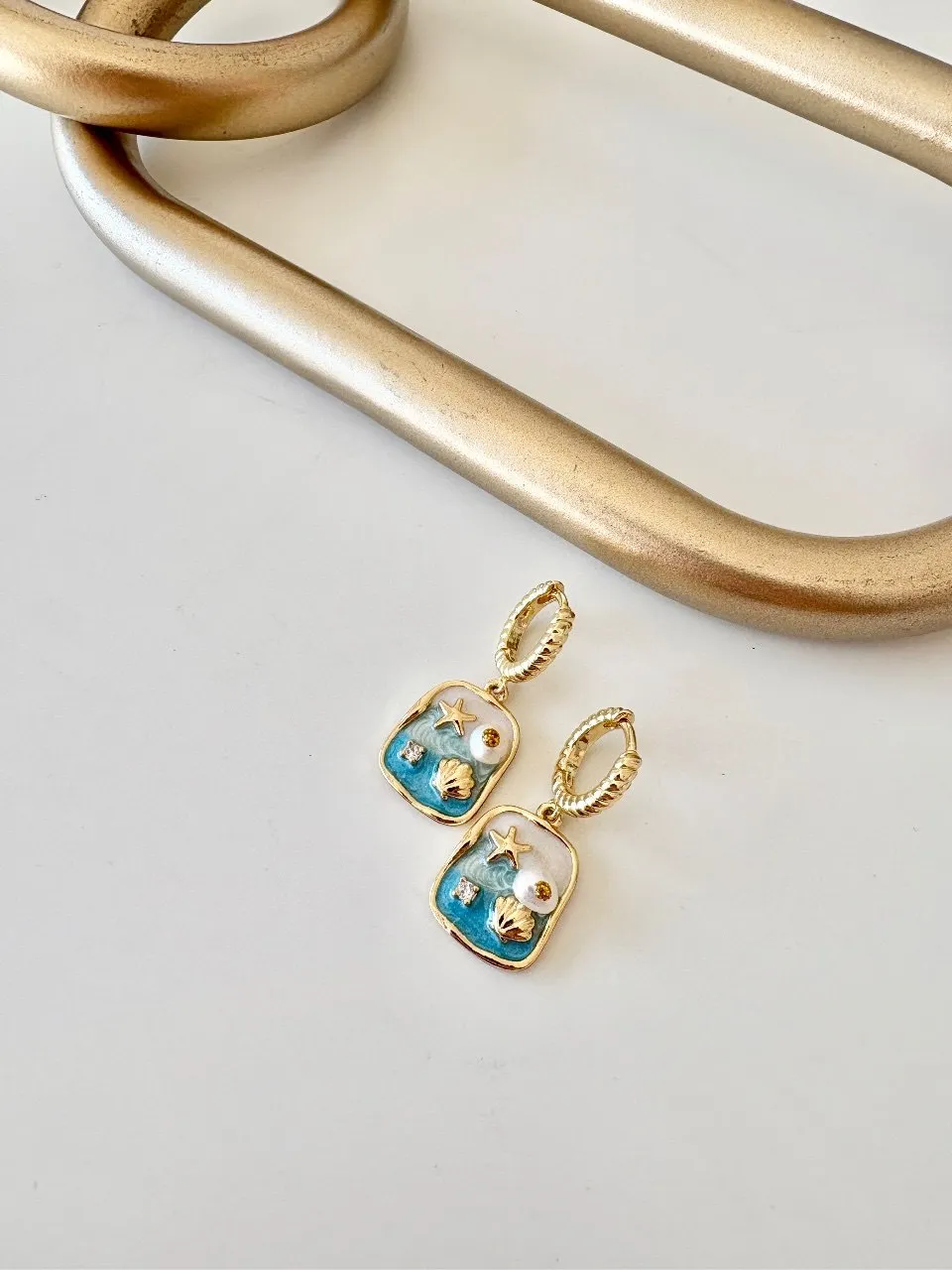 Ocean Earrings — handmade by Dirty Bird Jewellery