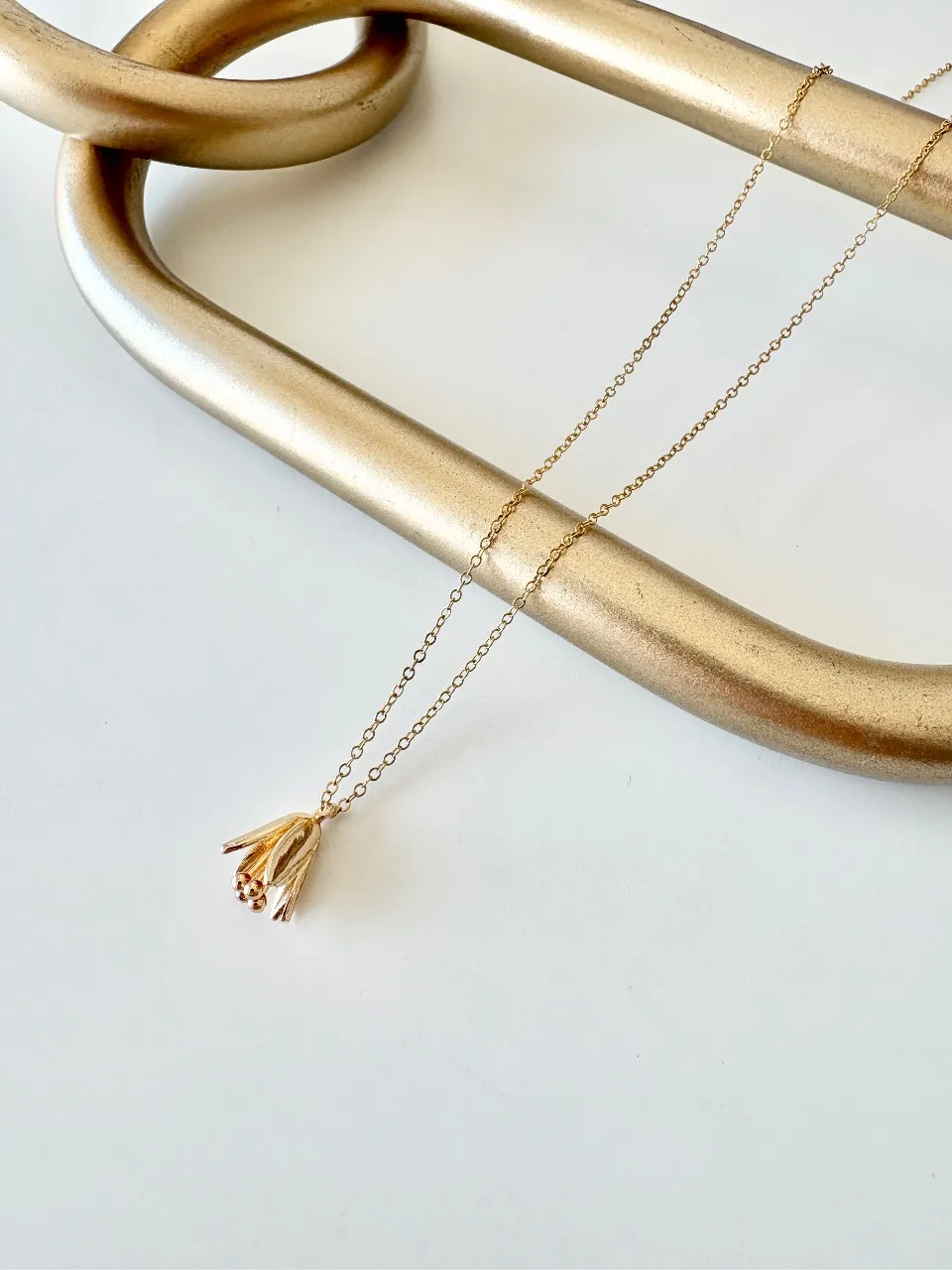Tulip Bud Necklace — handmade by Dirty Bird Jewellery