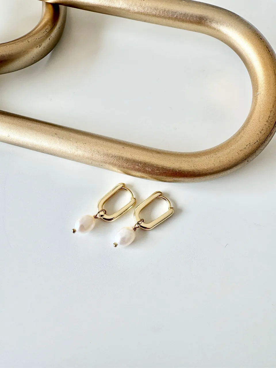 Pearl Drop Earrings — handmade by Dirty Bird Jewellery